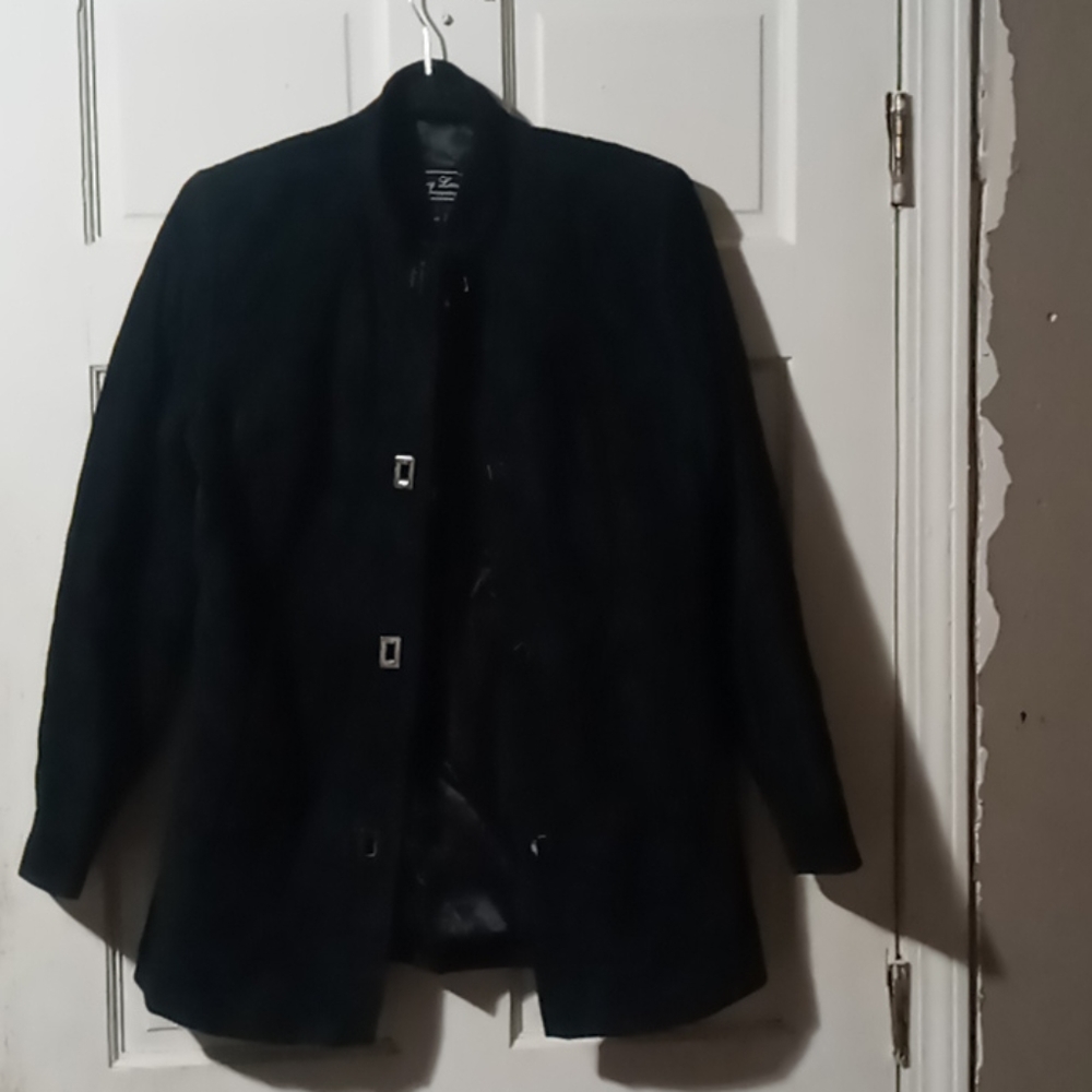 Terry Lewis black leather jacket